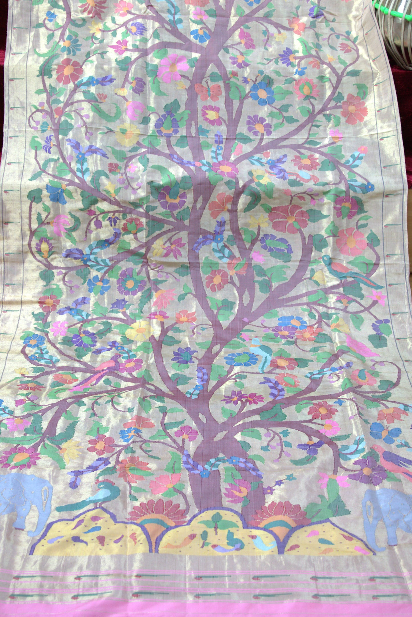 Tree of Life Allover Paithani Sari