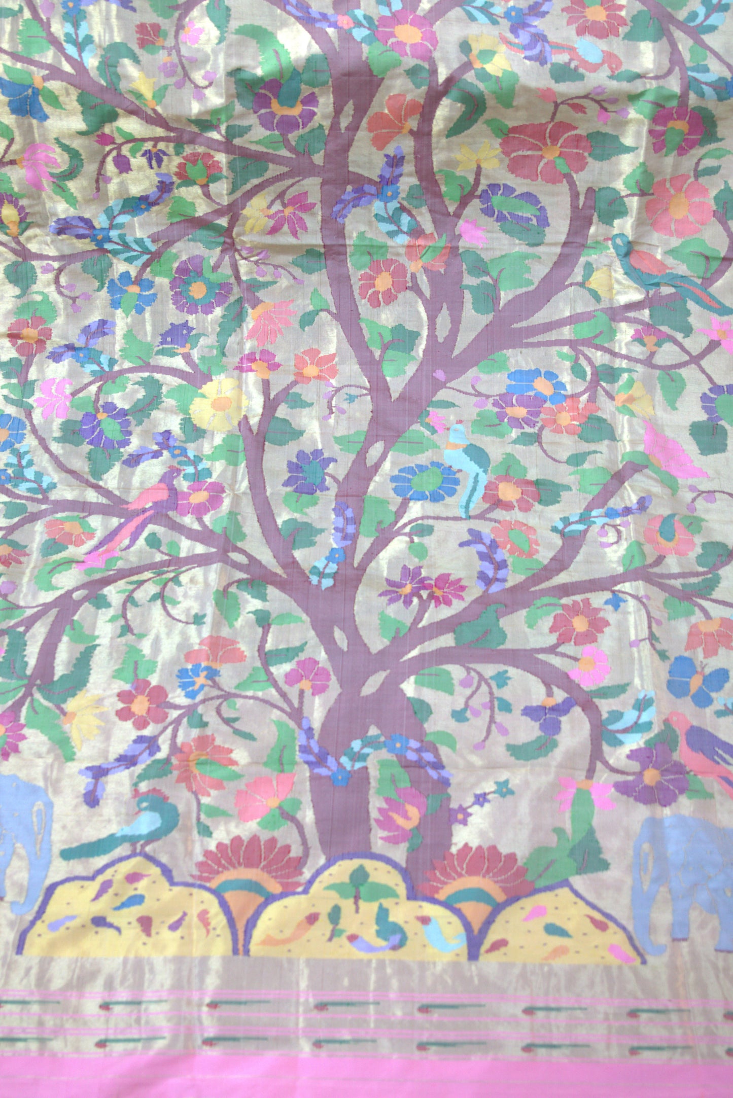 Tree of Life Allover Paithani Sari