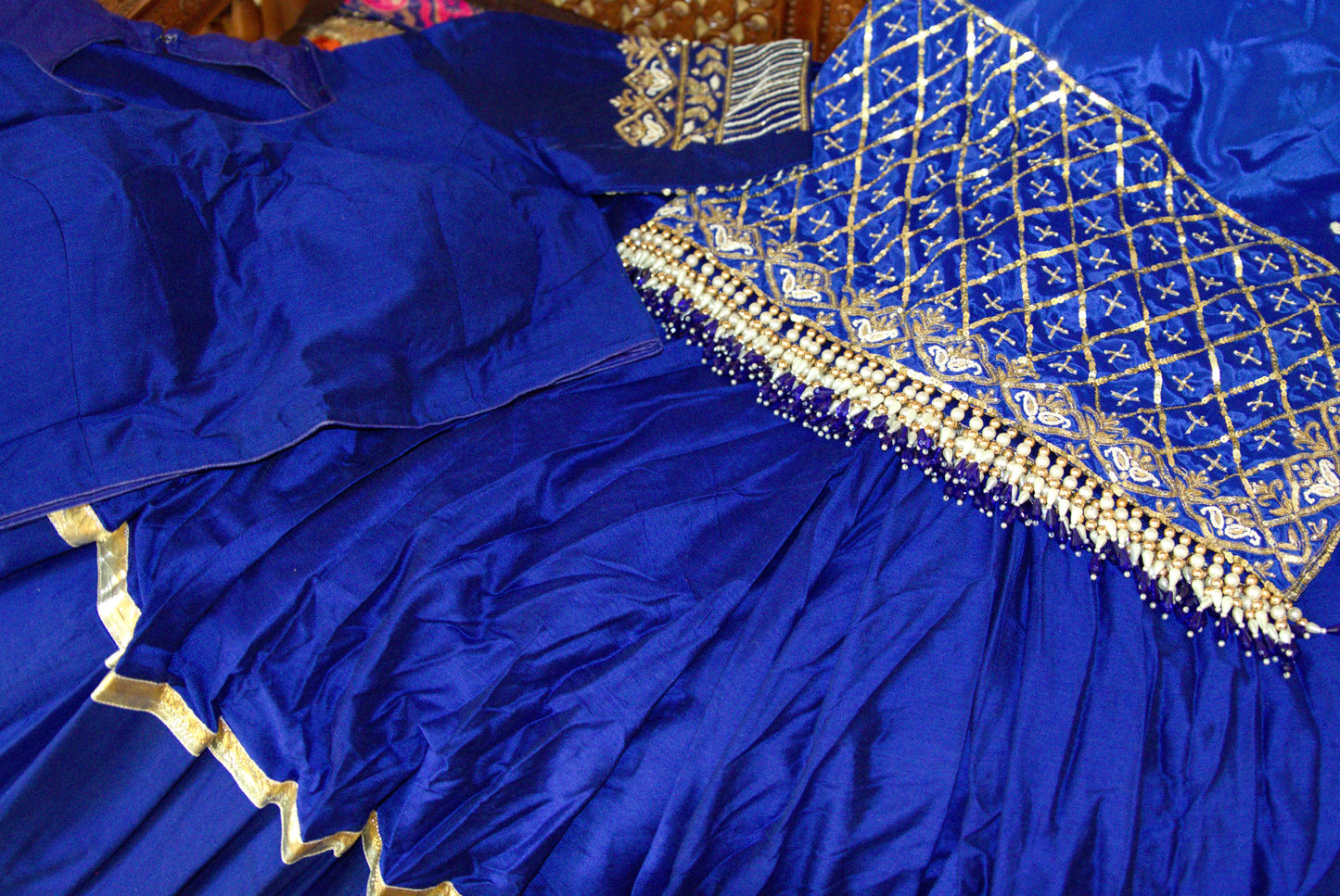 Sapphire Blue Lehenga Choli