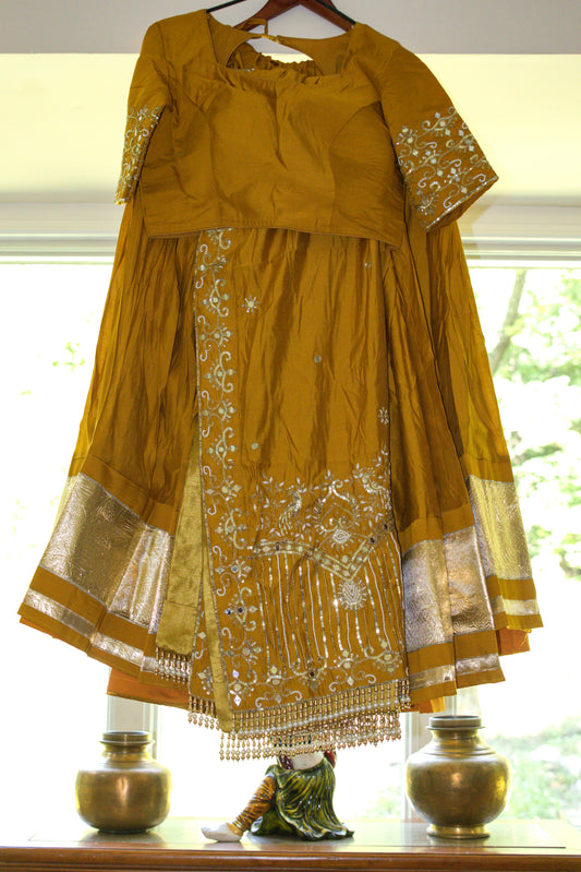 Golden Yellow Lehenga Choli